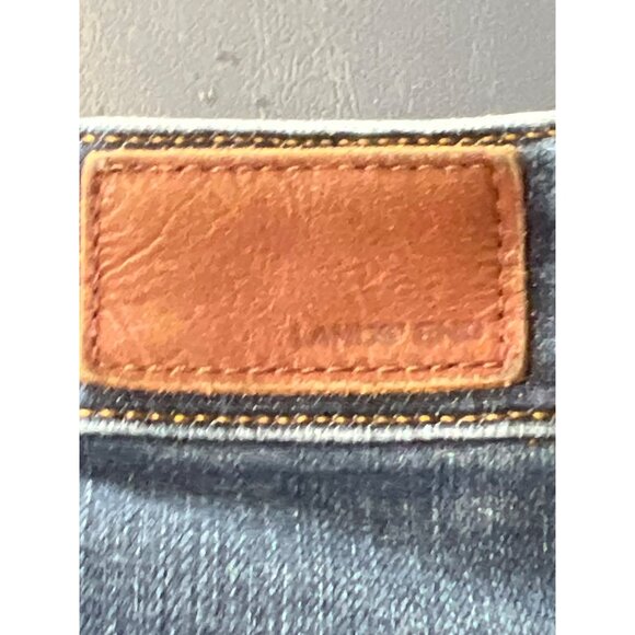 Lands End Womens Mid Rise Bootcut Jeans Size 6 Blue Denim Cowgirl Western Rodeo - Picture 14 of 15